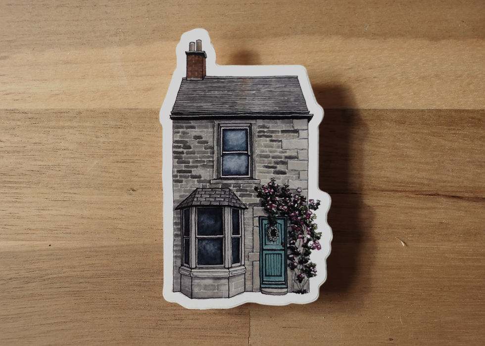 Bakewell House Portrait Sticker