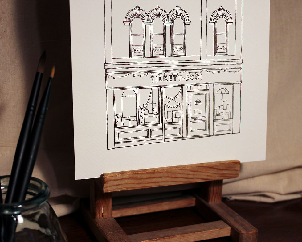 Thumbnail: Norwich Shopfronts Vol. I - Watercolour Colouring Pages