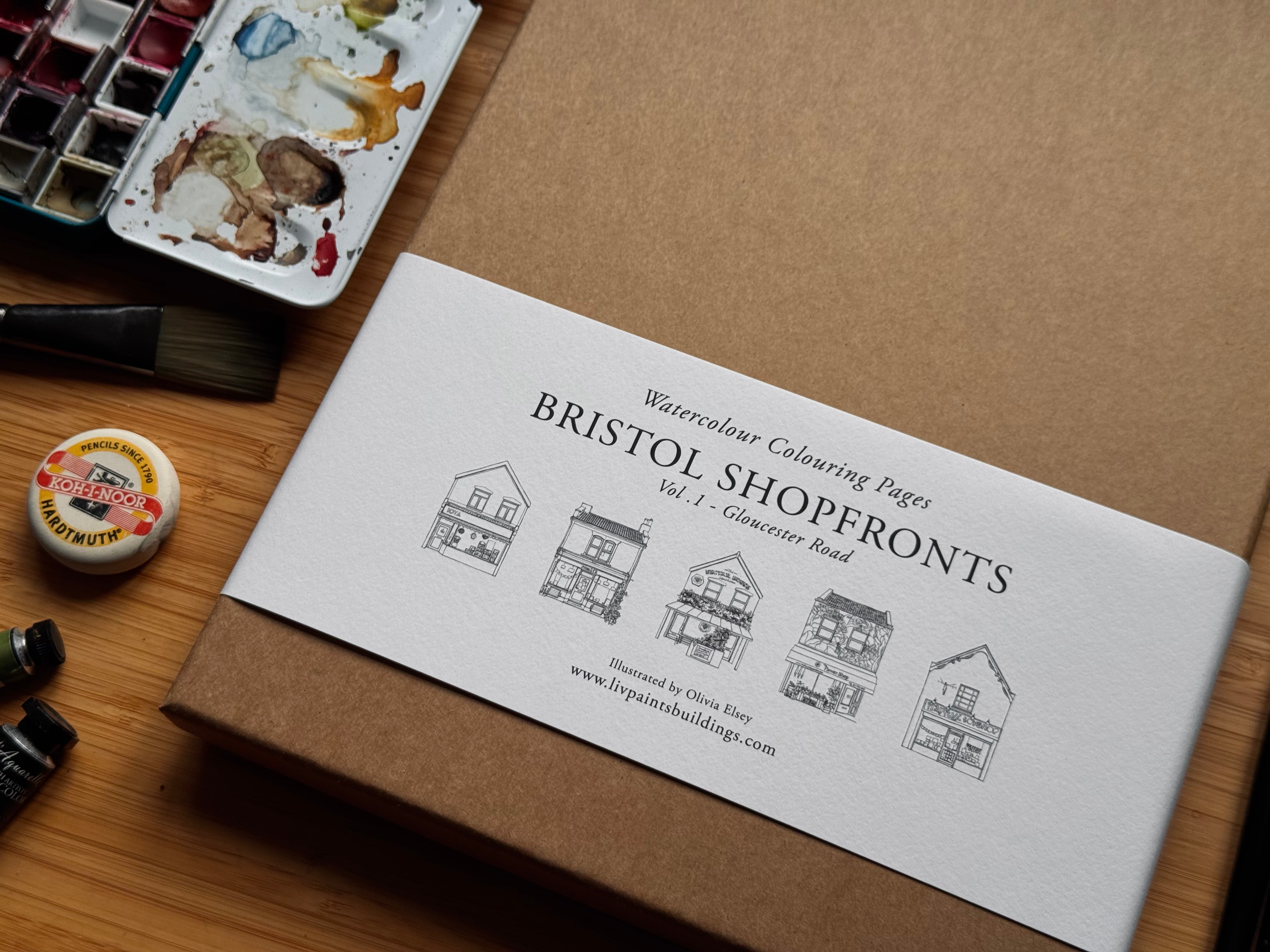 Bristol Shopfronts Vol. I - Watercolour Colouring Pages
