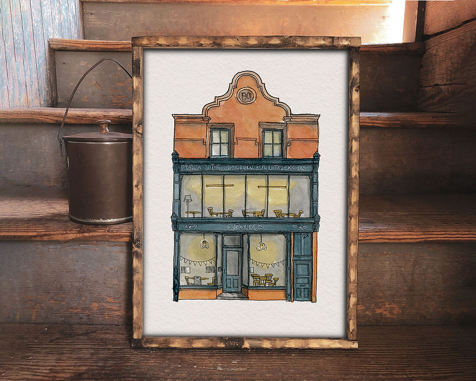 Thumbnail: Carberrys - Norwich A4 Watercolour Painting Print
