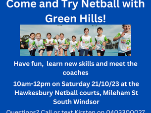 Come & Try Day 21/10/23
