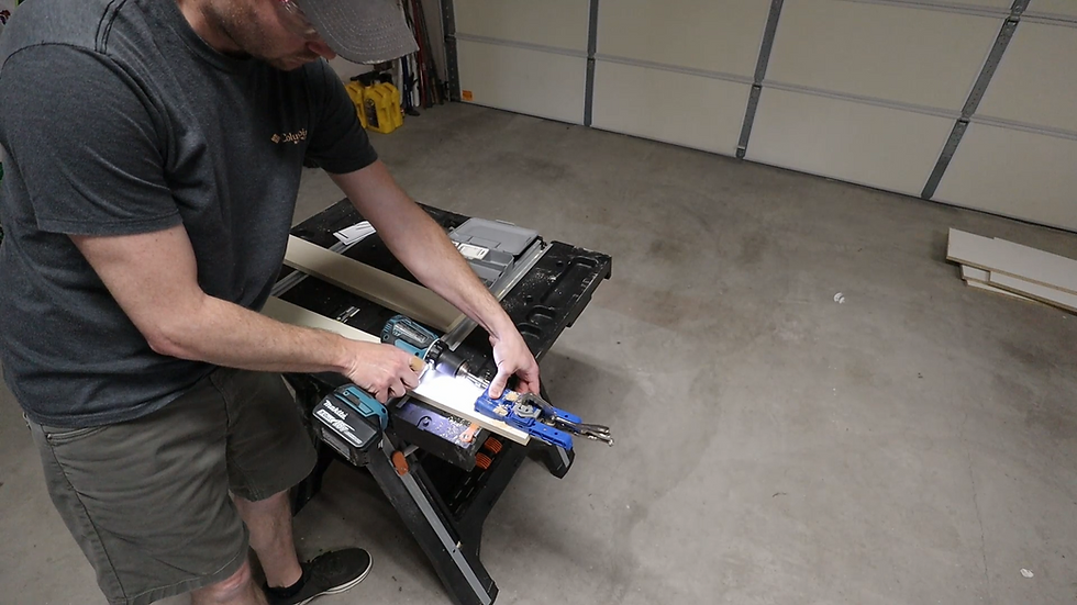 assembling the litter box cabinet