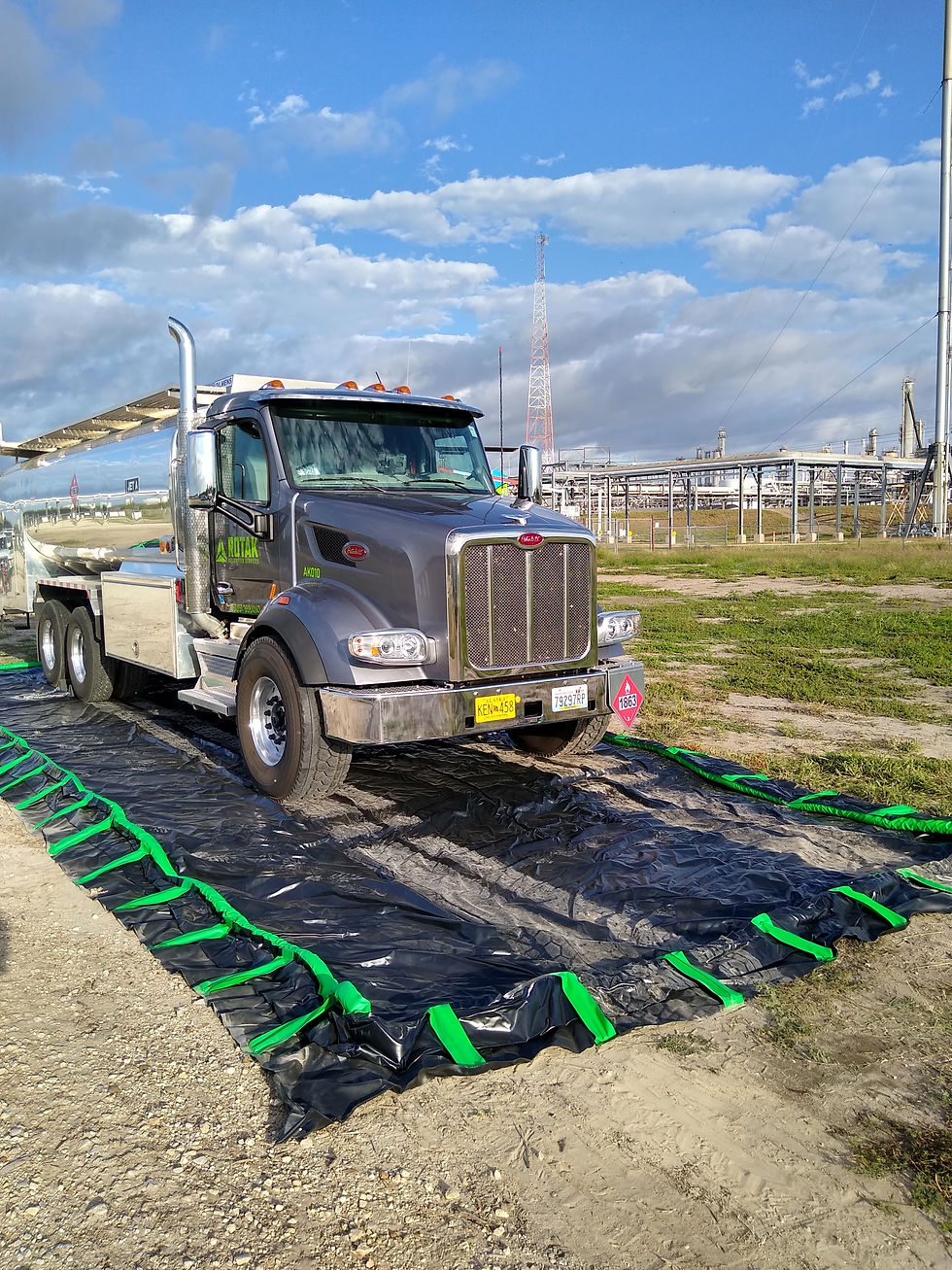 Peterbilt in containment