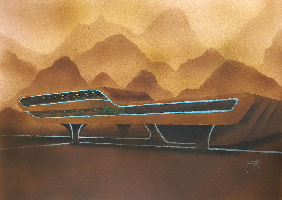 artwork-painting-frank mwamba-THE OASIS
