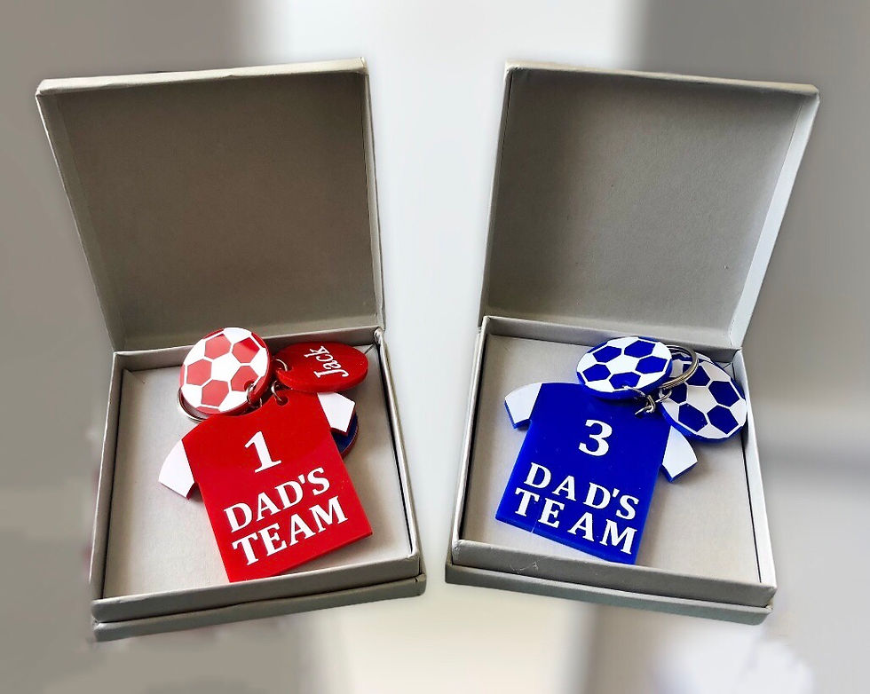 Thumbnail: Football Keyrings Personalised - add up to 4 names