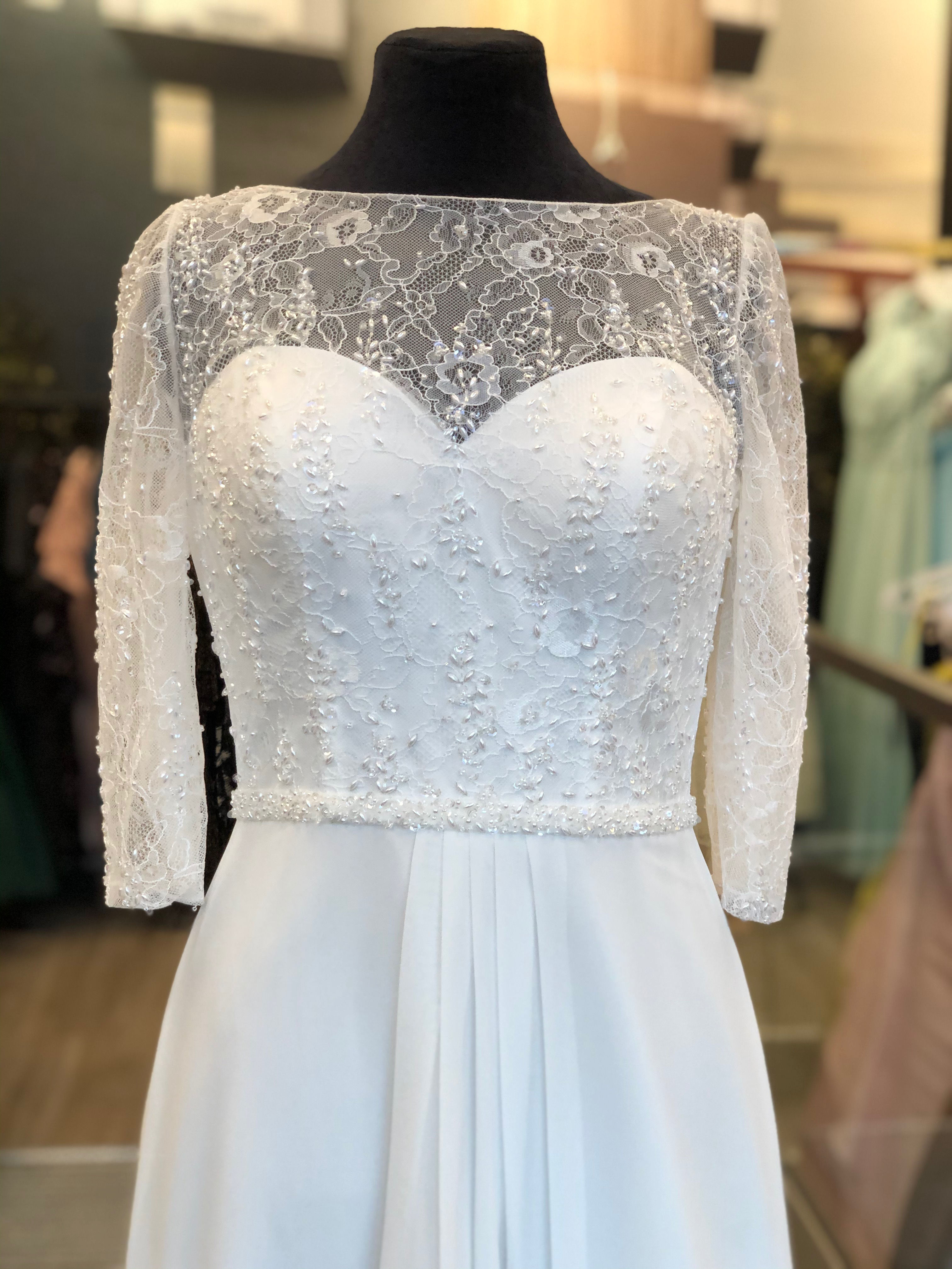 ByKris Brudekjole med ermer