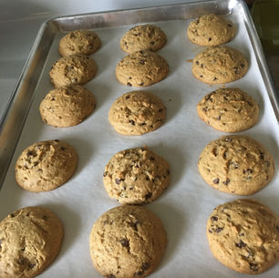 Sourdough Rye Peanut Butter Chocolate chip Cookies
