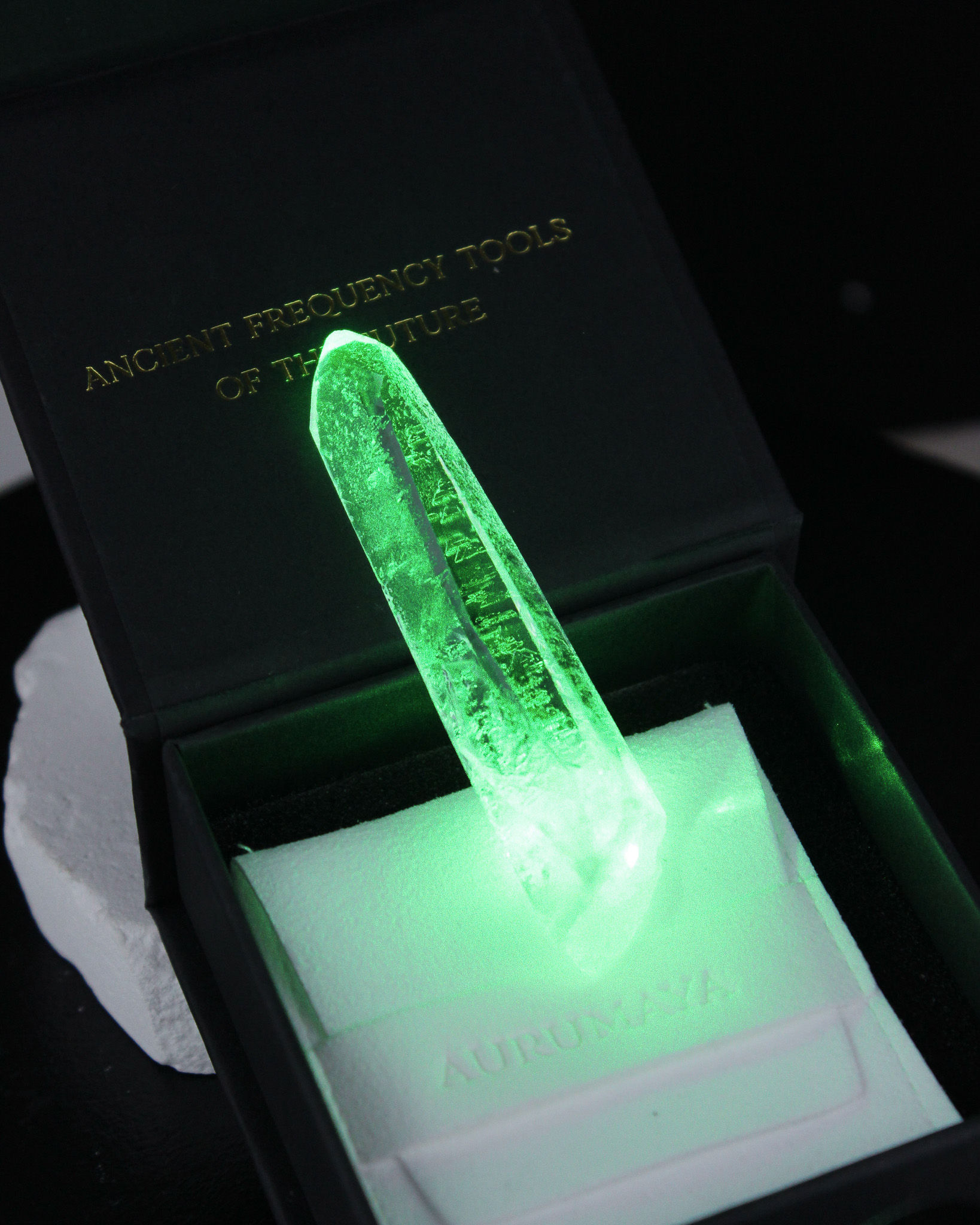 RECORD KEEPER | Laser Point Lemurian with Pyramidal Etchings | MATRIX Specimen