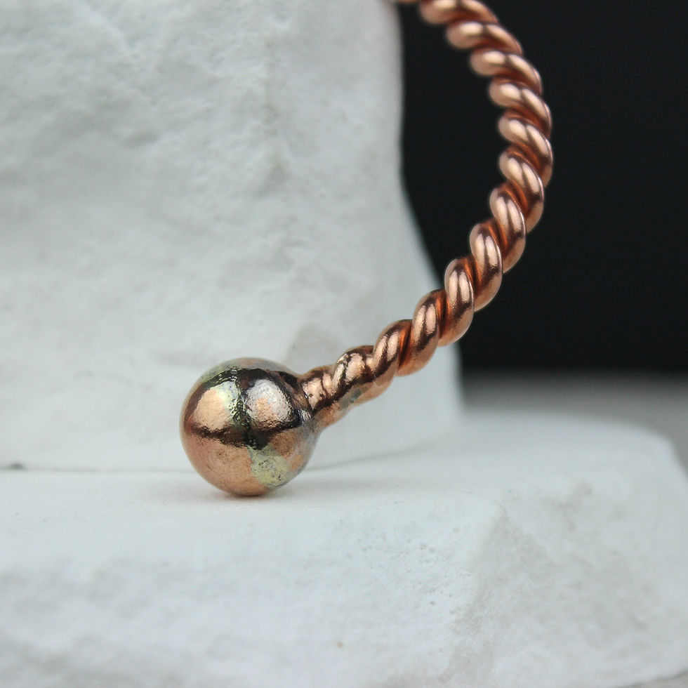 Thumbnail: COPPER BRACELETS / Jewellery for Energetic Attunement 🜛 Egyptian Sacred Cubit