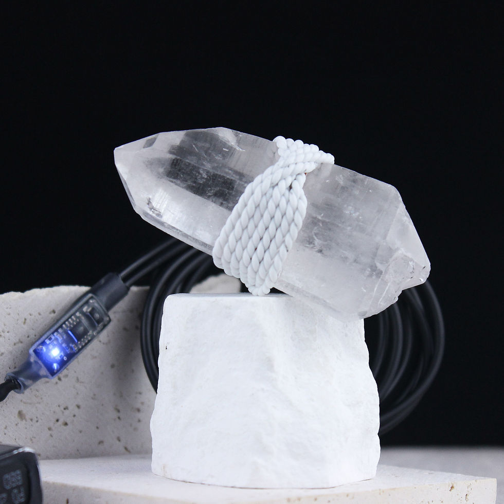 Thumbnail: QUBIT CRYSTAL | Mini Lemurian Quartz | 15Hz Crystal Tech CLOUD BUSTER