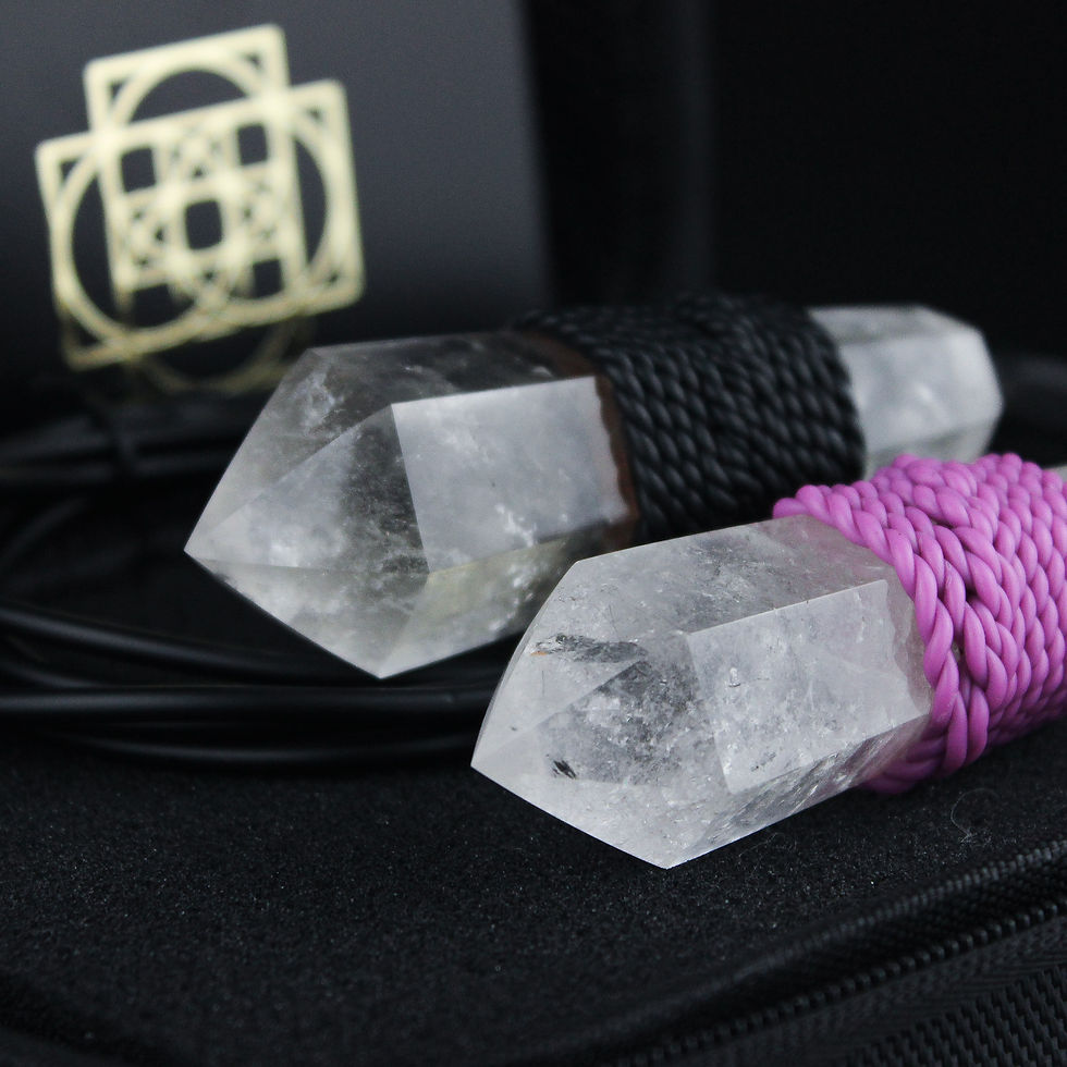 Thumbnail: QUBIT CRYSTAL | Laser-Encoded Quartz Wand | 15Hz Crystal Tech ~ ENNEAGRAM