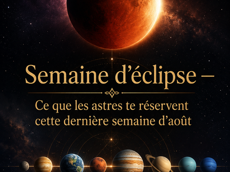Semaine d'éclipse — Ce que les astres te réservent cette dernière semaine d'août
