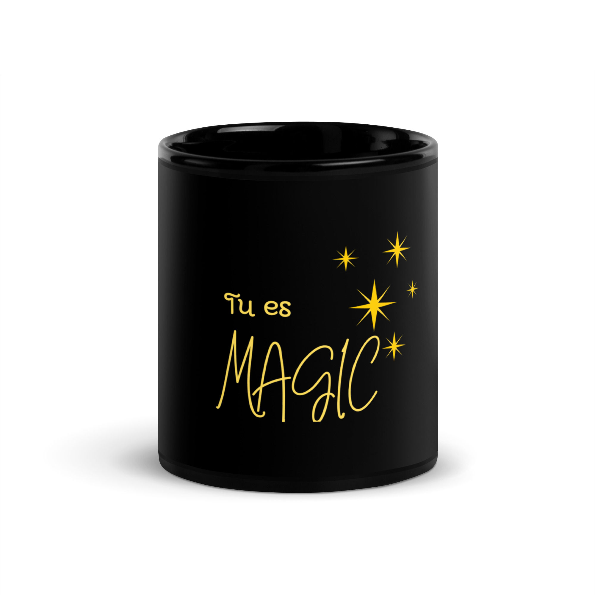 Mug noir brillant