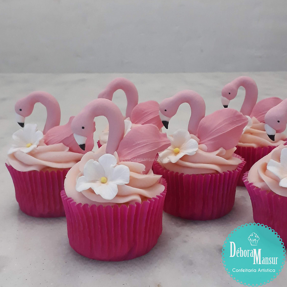 cupcake flamingo
