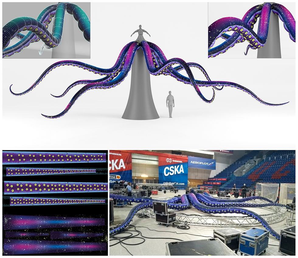 Щупальца для костюма Урсулы