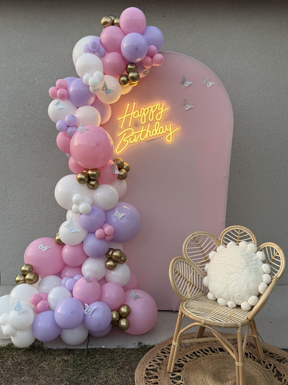 Butterfly Theme Balloon Garland