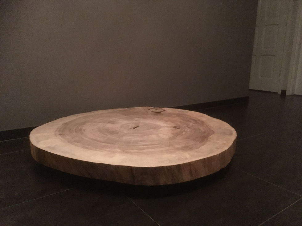 Thumbnail: Populieren salontafel op wielen 110 doorsnee