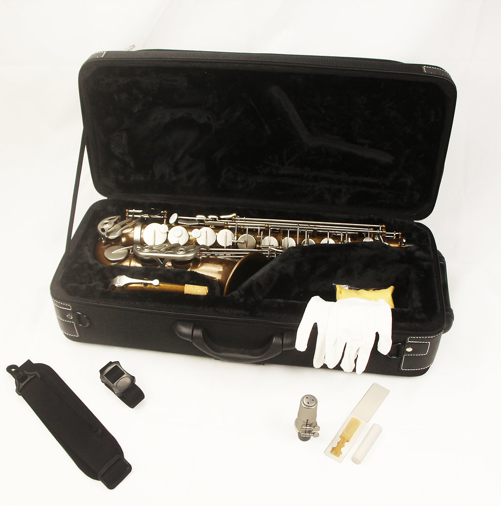 Thumbnail: MistySax Exquisite Brown Lacquer Intermediate Alto Saxophone