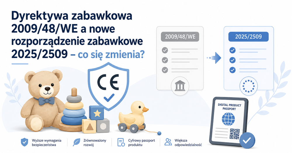 Dyrektywa zabawkowa 2009/48/WE a nowe rozporządzenie zabawkowe 2025/2509 – co się zmienia?