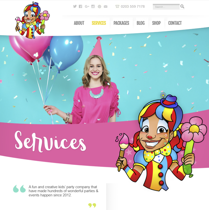 Crazy Fun Parties Services Page Layout .png