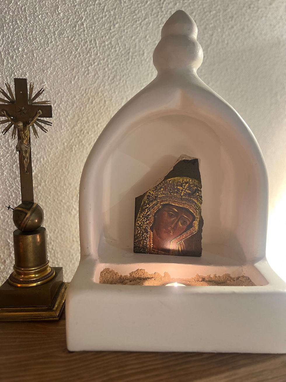 Thumbnail: Item 642. Virgin Mary On Stone