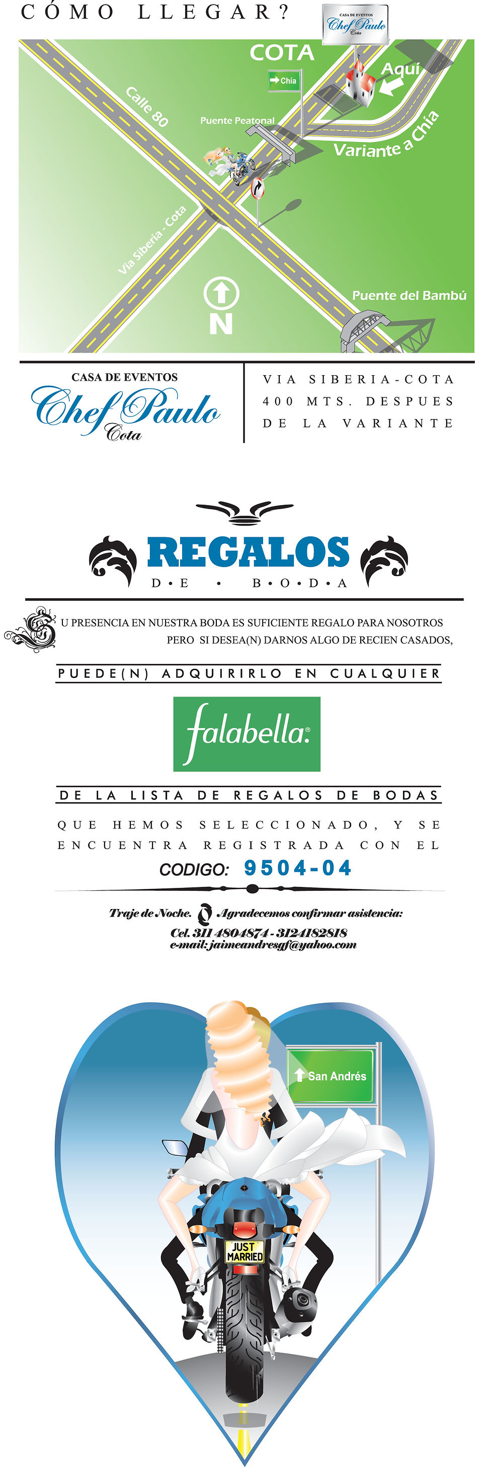 TARJETA INVITACION BODA 2 - RETIRO