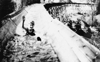 Lumber flume meant work and fun