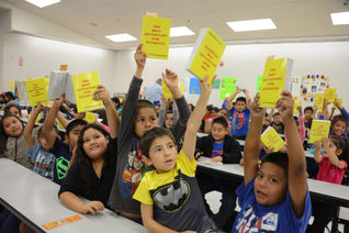 Elks Lodge donates books to students