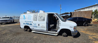 FMAS van stolen, completely stripped