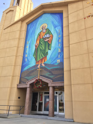 Mural of its namesake unveiled over St. Joachim Church entrance