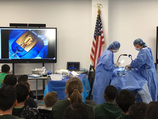 Students ‘cutting up’ at Sherman Thomas STEM Academy