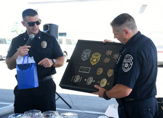 Barbecue retirement party held for chief
