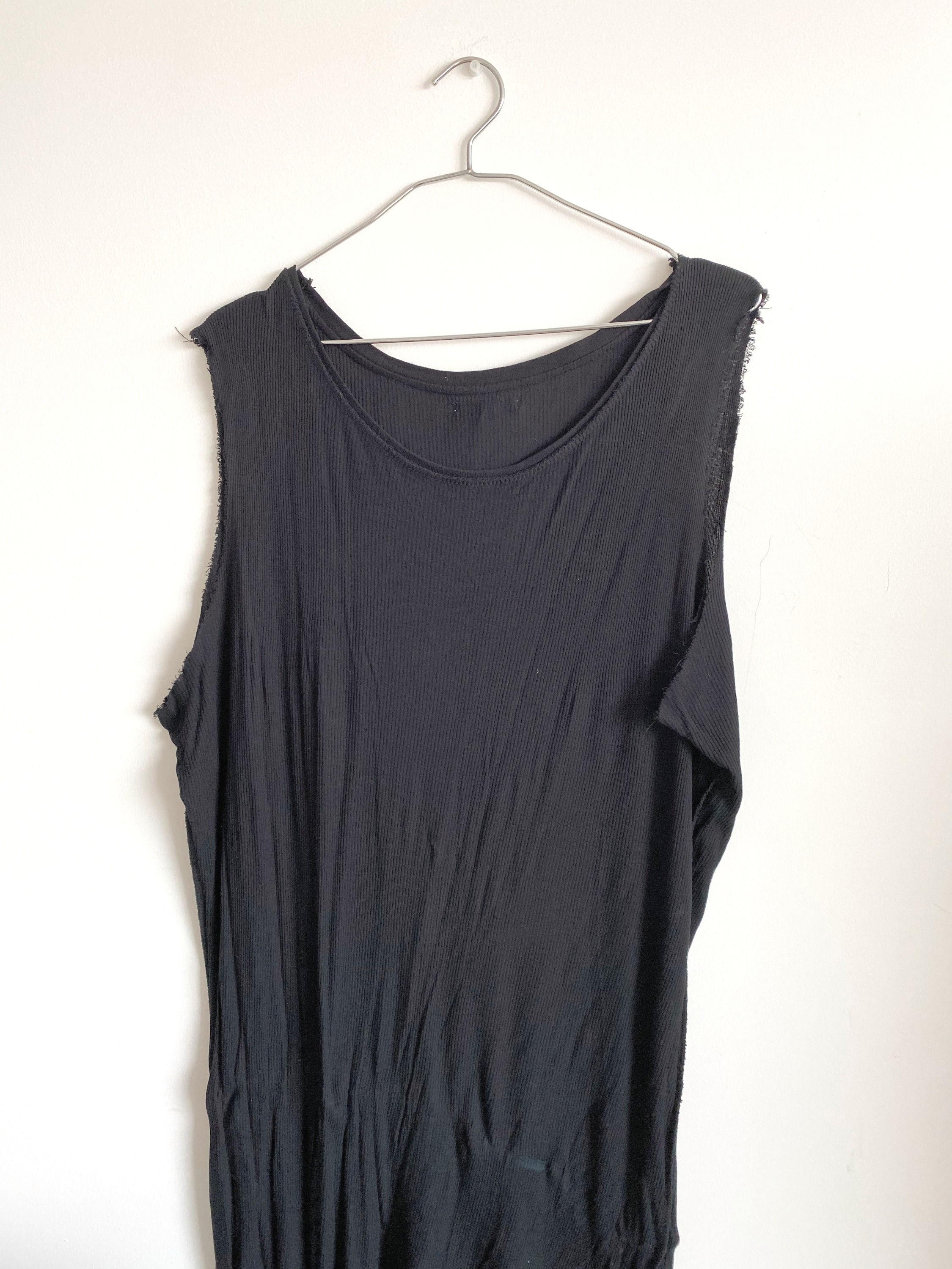 maxivestido oversize negro