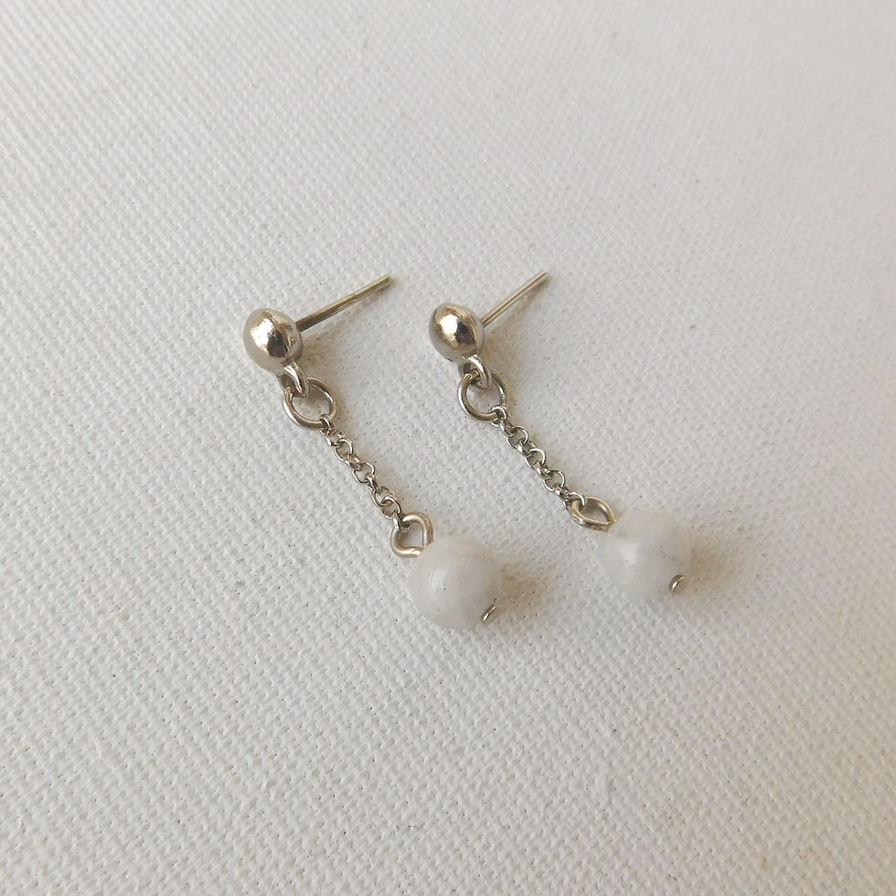 Quartzo com Pirita | Brinco