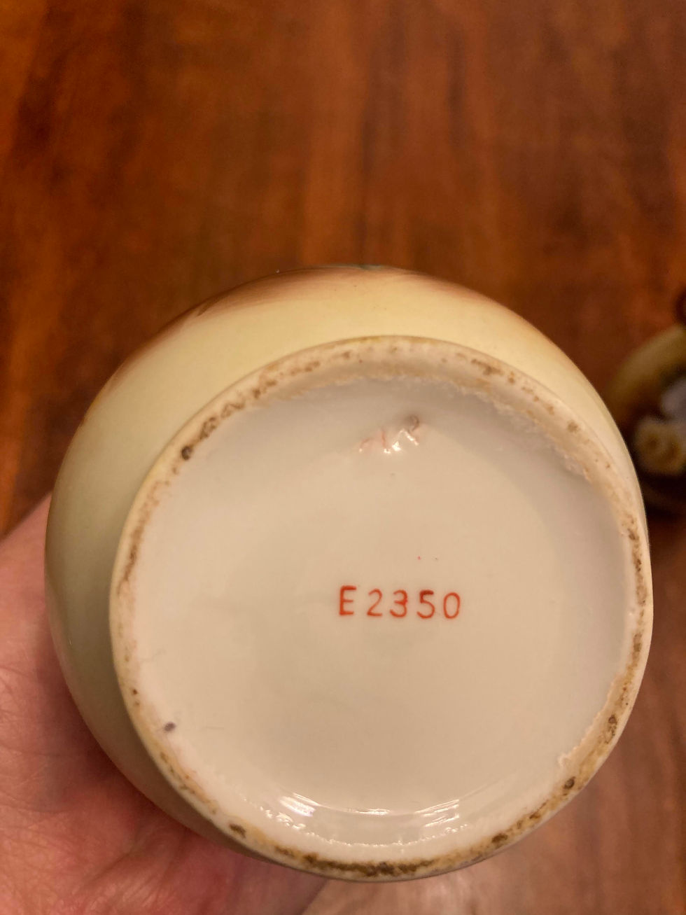 Thumbnail: Vintage Hand Painted Vase | Aster Flower Design | Enesco