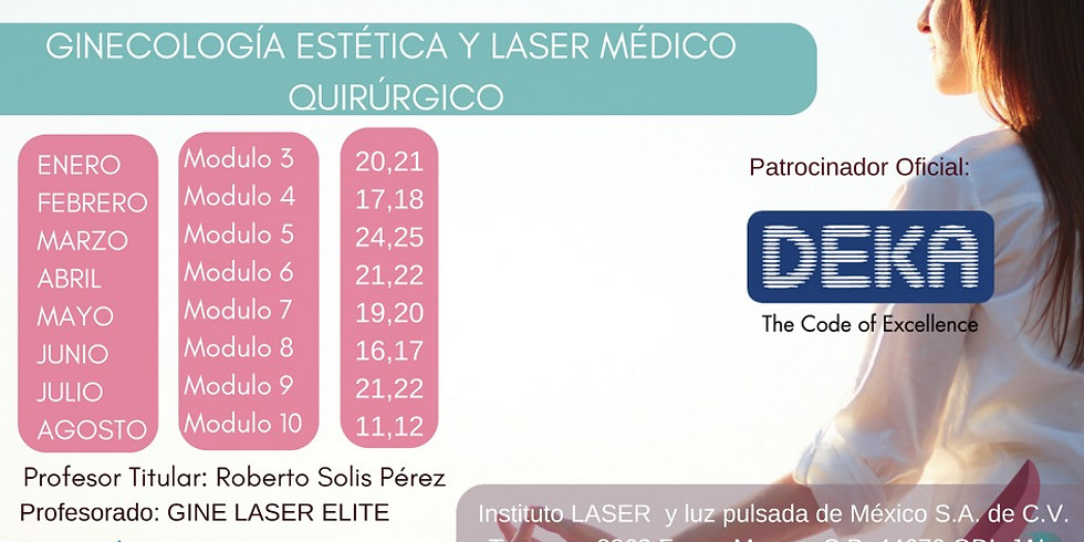 Módulo 3 | GDL | Diplomado en Ginecología Bio-Regenerativa y LASER Medico Quirúrgico.