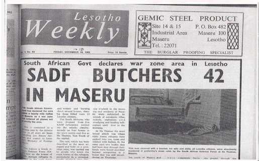 [News24] We should not forget the Maseru Massacre 