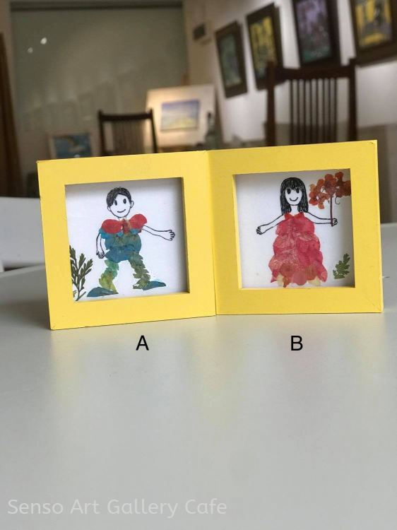 Pressed Flower Magnet Couple C