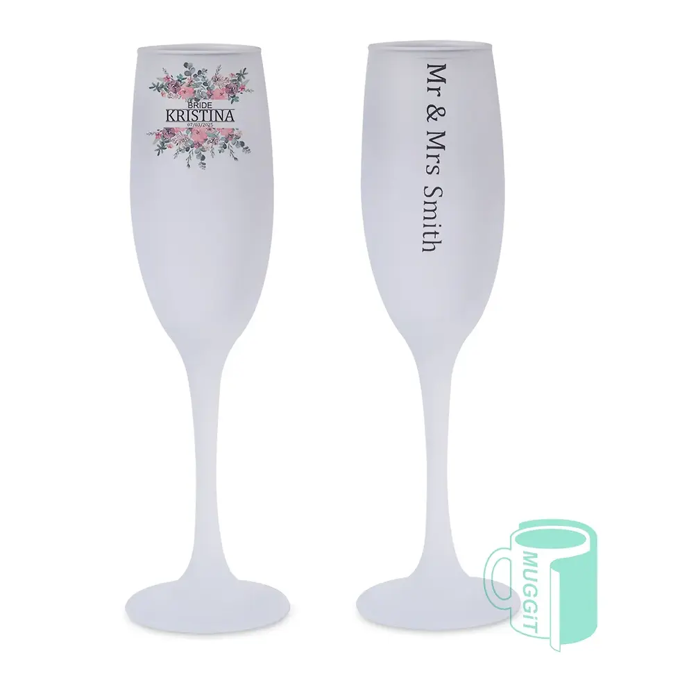 Printable 6oz Glass Champagne Flute
