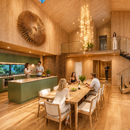 Moradias Celeiro 8 Park: projeto exclusivo de 3 moradias premium em aço, madeira e vidro, com piscina privada, jardim mediterrânico, Serra da Arrábida e mar próximo.
