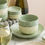 Hình thu nhỏ: Bộ Chén Xanh Bơ Mix Kem Pastel