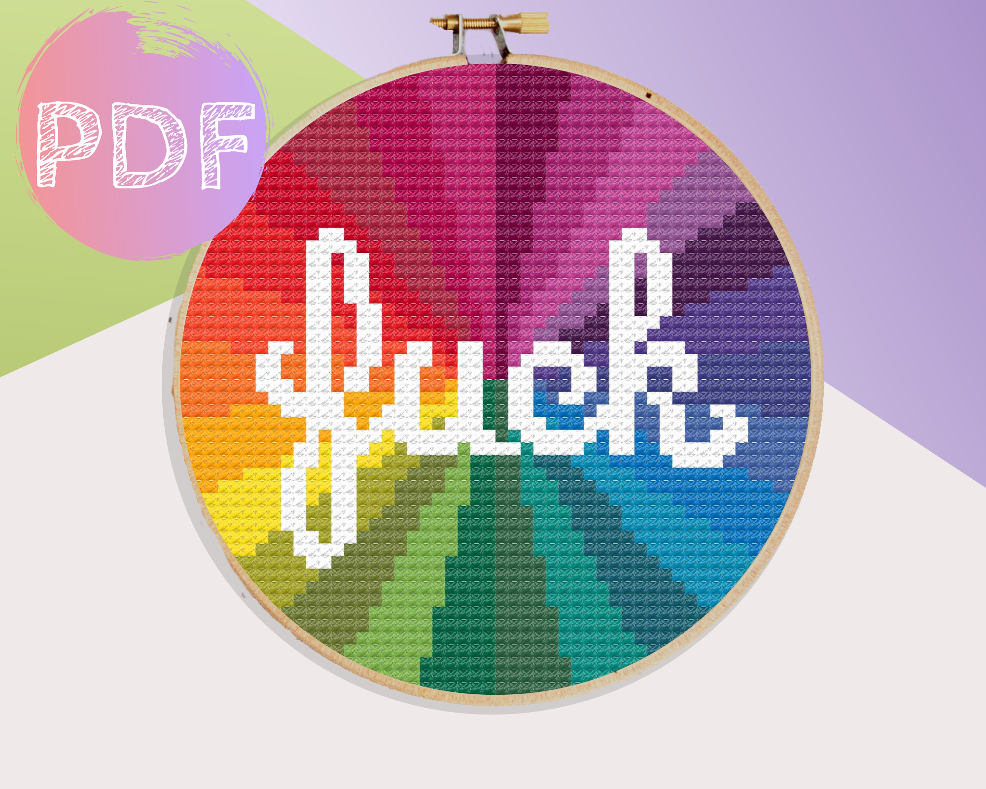 Mini Bright Rainbow Fuck - Striped (Pattern)