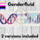 Thumbnail: Pride DNA Double Helix: Flags A-G (Asexual - Genderfluid)