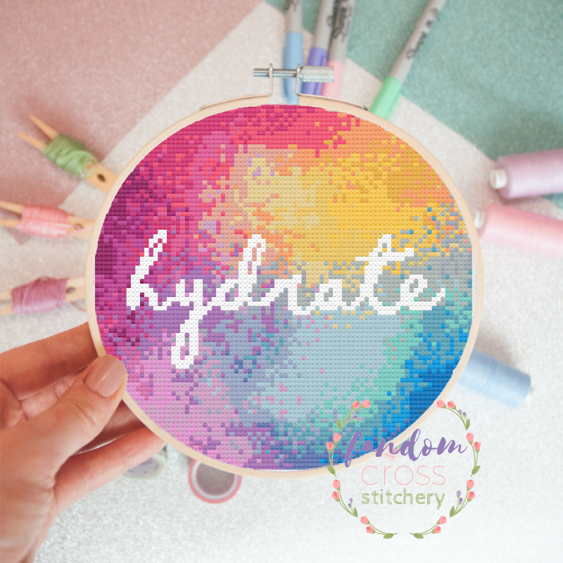 Thumbnail: Watercolour 'Hydrate' (Pattern)