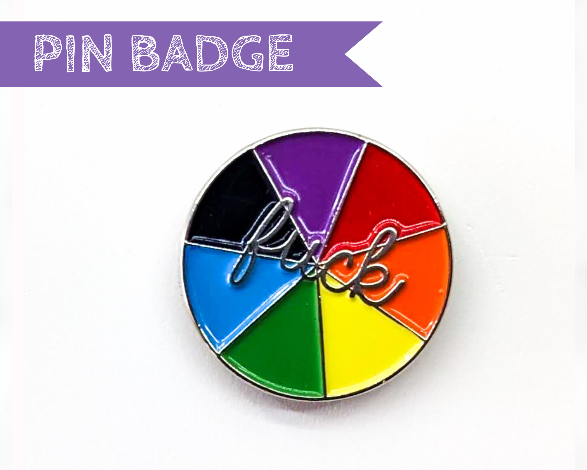 Pin Badge: Rainbow Fuck (Enamel)