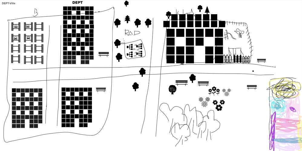 Screenshot von Mural Aufgabe mit neuen Firmencampus