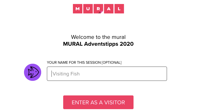Screenshot von Mural Adventstipps 2020