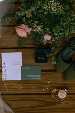 Colorado Wedding Photographer | Flat Lay at Hillside Vineyard