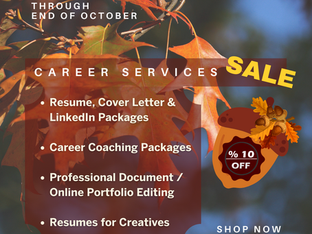 Career Services Limited-time Sale