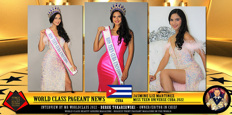 Jasmine Liz Martinez Miss Teen Universe Cuba 2022, World Class Beauty Queens Magazine, 